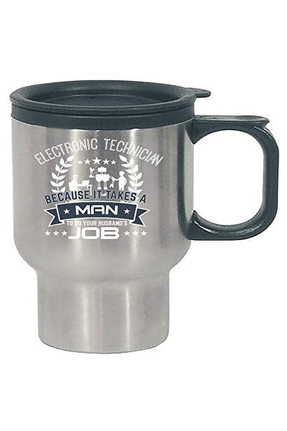 Funny Stainless Steel Travel Mug - Perfect Gift for Technicians and Dads