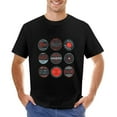 thumbnail image 1 of Funny Stamps Men’s Graphic T-shirt Vintage Short Sleeve Sport Tee Black 3XL, 1 of 2