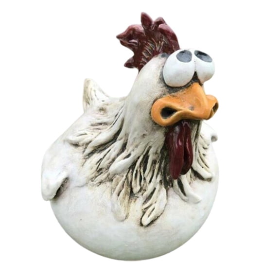 Funny Statue Decor Craft Hen Figurines decor for