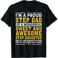 thumbnail image 1 of Funny Step Dad Shirt Fathers Day Gift Step Daughter Stepdad T-Shirt, 1 of 3