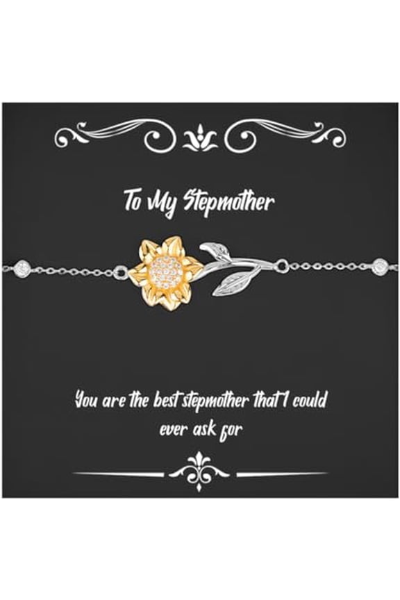 Funny Stepmother Gifts, You are the best stepmother that I could ever ask, Useful Birthday Sunflower Bracelet For Mother From Son, Gift ideas for her, Gift ideas for him, Gift ideas for, Christmas