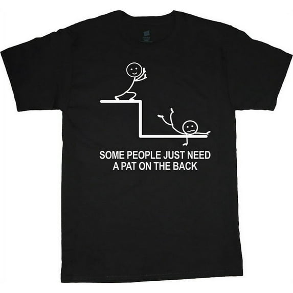 Funny Stick Figure Saying T-shirt Men's Big and Tall Graphic Tee