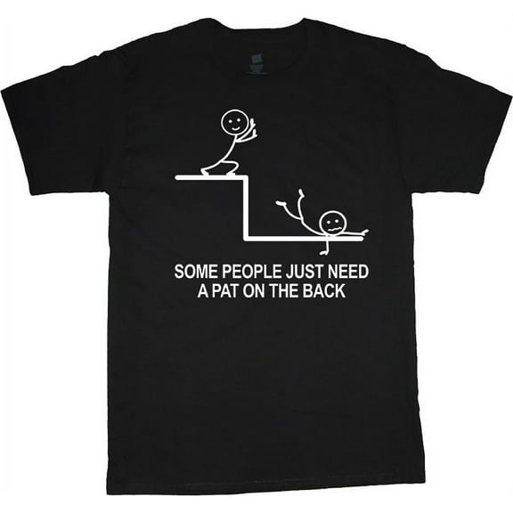 Funny Stick Figure Saying T-shirt Men's Big and Tall Graphic Tee