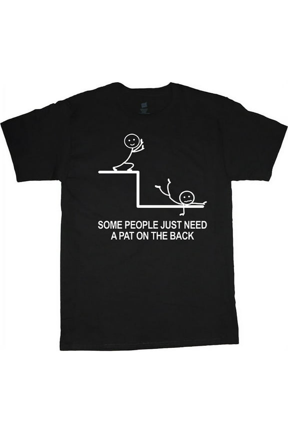Funny Stick Figure Saying T-shirt Men's Big and Tall Graphic Tee