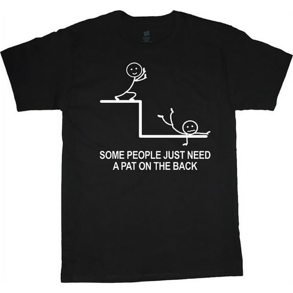 Funny Stick Figure Saying T-shirt Men's Big and Tall Graphic Tee