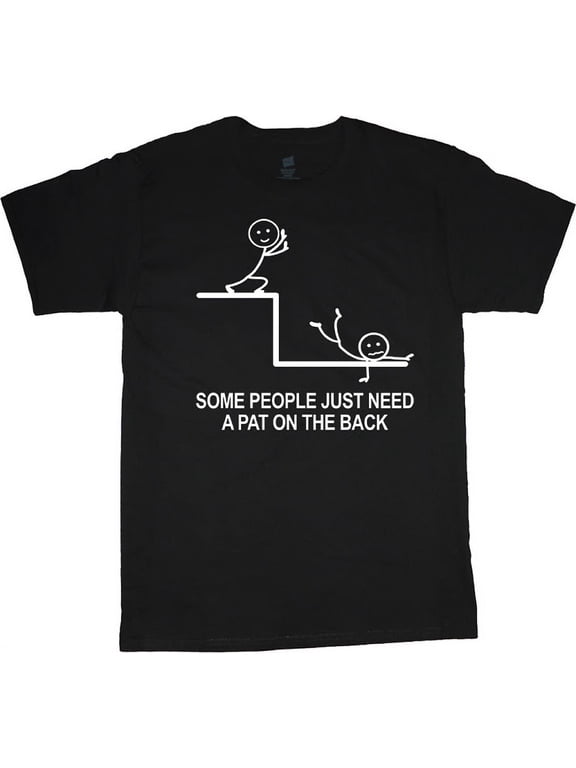 Funny Stick Figure Saying T-shirt Men's Big and Tall Graphic Tee