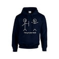 thumbnail image 1 of Funny Stick Figures I Got Your Back Humorous Phrases Pun Sarcastic Novelty Hooded Sweatshirt Hoody-Navy-Small, 1 of 4