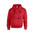 thumbnail image 1 of Funny Stick Figures I Got Your Back Humorous Phrases Pun Sarcastic Novelty Hooded Sweatshirt Hoody-red-XL, 1 of 4