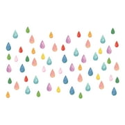 Funny Stickers Colorful Raindropss DIY Personality Stickers Frosted Rainbow Color Stickers Wall Decoration Wall Stickers