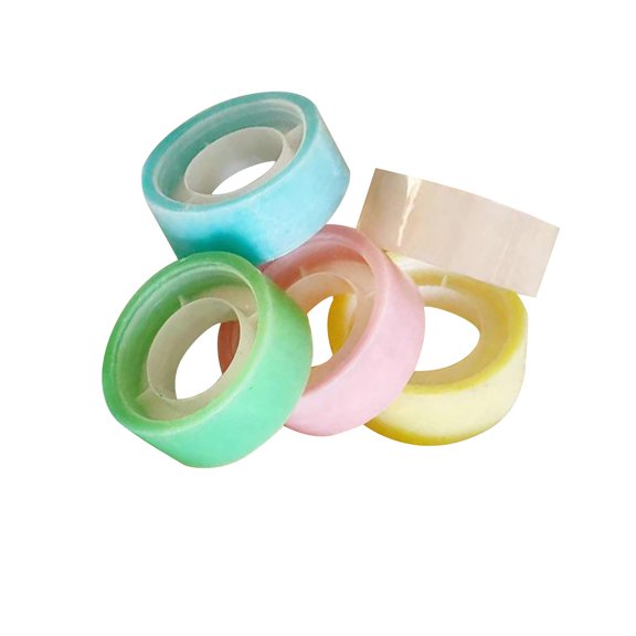 Funny Sticky Ball Tape, Sensory Toy Strong Adhesion Stationery Tapes Sticky Ball Rolling Tape for Adult Kids Birthday Playing Party 5 Colors