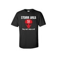 thumbnail image 1 of Funny Storm Area 51 Can't Stop Us All Adult Short Sleeve T-Shirt-Black-6XL, 1 of 4
