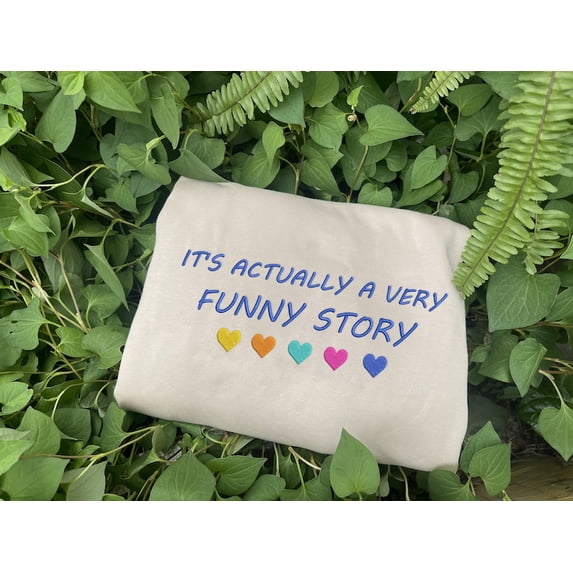 Funny Story Embroidered Sweatshirt