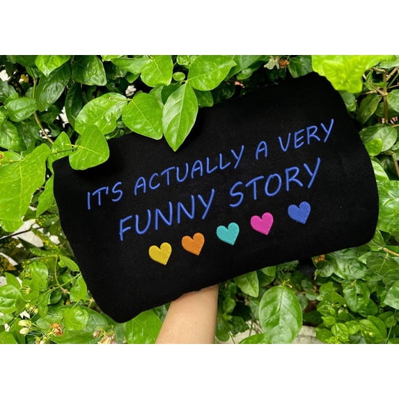 Funny Story Embroidered Sweatshirt