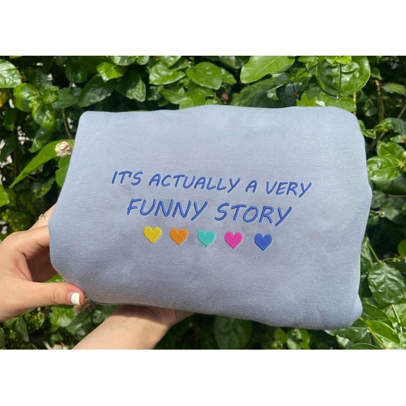 Funny Story Embroidered Sweatshirt