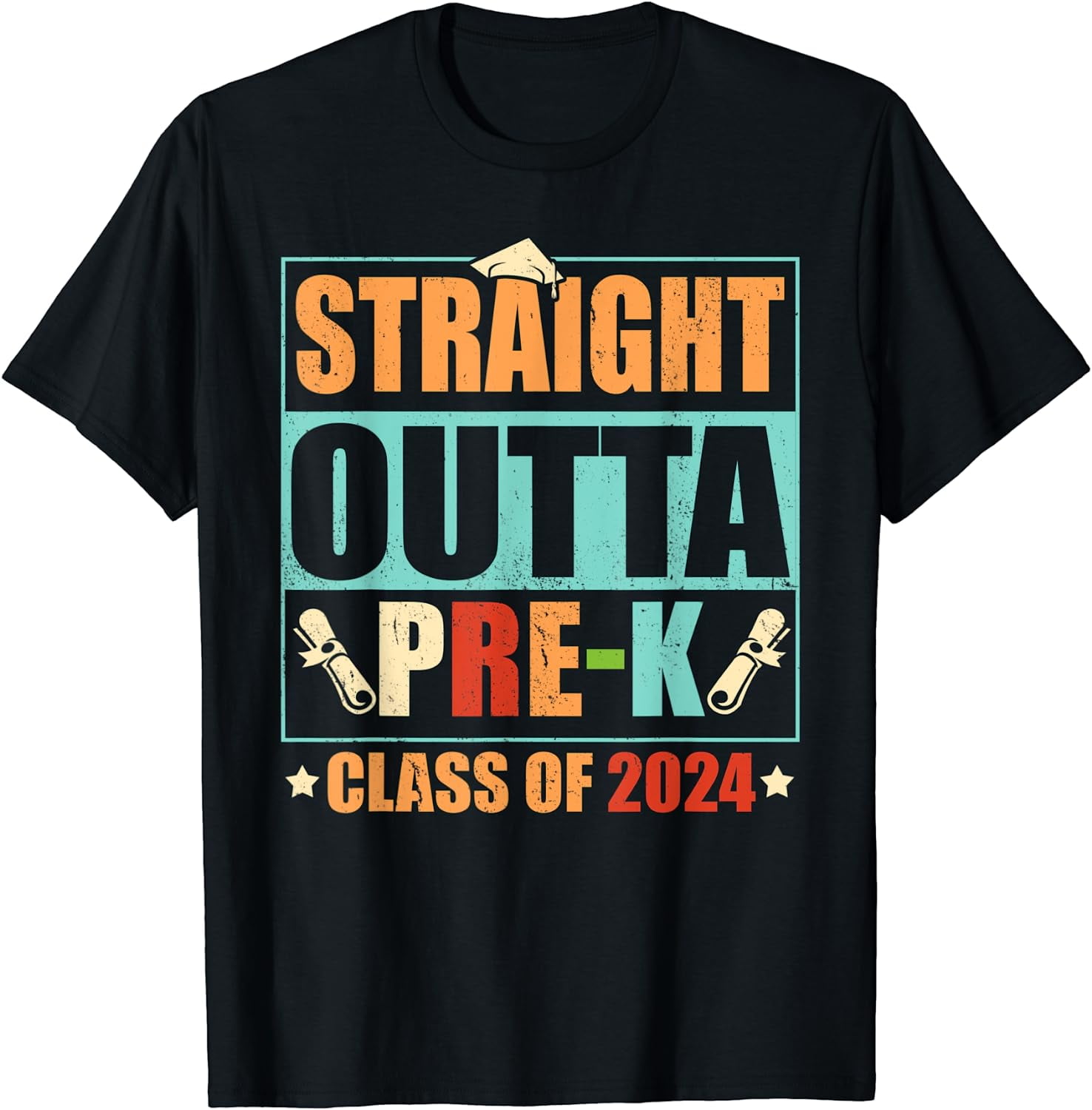 Straight Outta Pre-K T-Shirt Funny Graduation Straight Outta Pre-K T-Shirt Funny Graduation