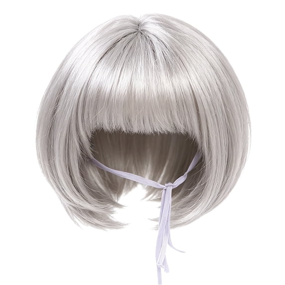 Funny Straight Pet Wig, Black Brown Cosplay Hair Wig for Dog Cat, Holiday Fancy Dress Costume, Halloween Christmas Party Photo Props, Suitable for Small Medium Large Dogs