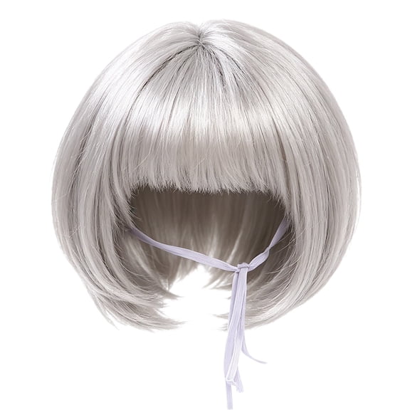 Funny Straight Pet Wig, Black Brown Cosplay Hair Wig for Dog Cat, Holiday Fancy Dress Costume, Halloween Christmas Party Photo Props, Suitable for Small Medium Large Dogs