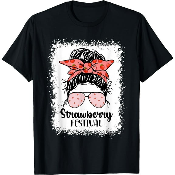 Funny Strawberry Festival Fruit Lover Women & Girls Cute Mom T-Shirt100% pure cotton