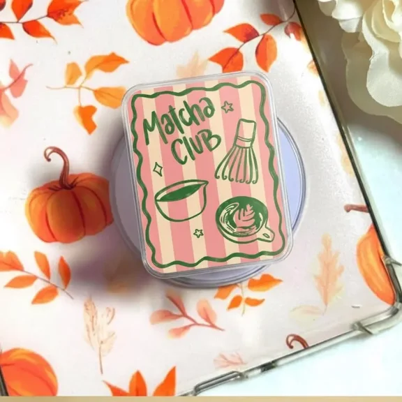 Funny Struggle Bus Membership Phone Grip, Chaotic Goose on Fire Meme, Pink Badge Acrylic Stand, Relatable Adulting Humor, Gift for Students.