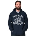 thumbnail image 1 of Funny Study Nerd Take Naps Not Tests Unisex Plus Fleece Graphic Hoodie Brisco Brands 4X, 1 of 4