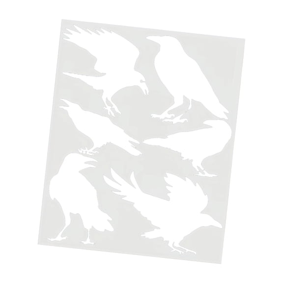 Funny Styles Ravens Stencil Reusing Safe PET Stencil Featuring Funny Ravens Pattern Ideal For Artists And Designers