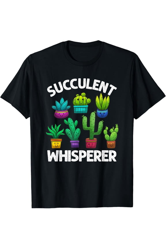 Funny Succulent Design For Men Women Cactus Ornamental Plant T-Shirt