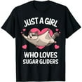 thumbnail image 1 of Funny Sugar Glider Design For Girls Women Gliding Animal T-Shirt, 1 of 5