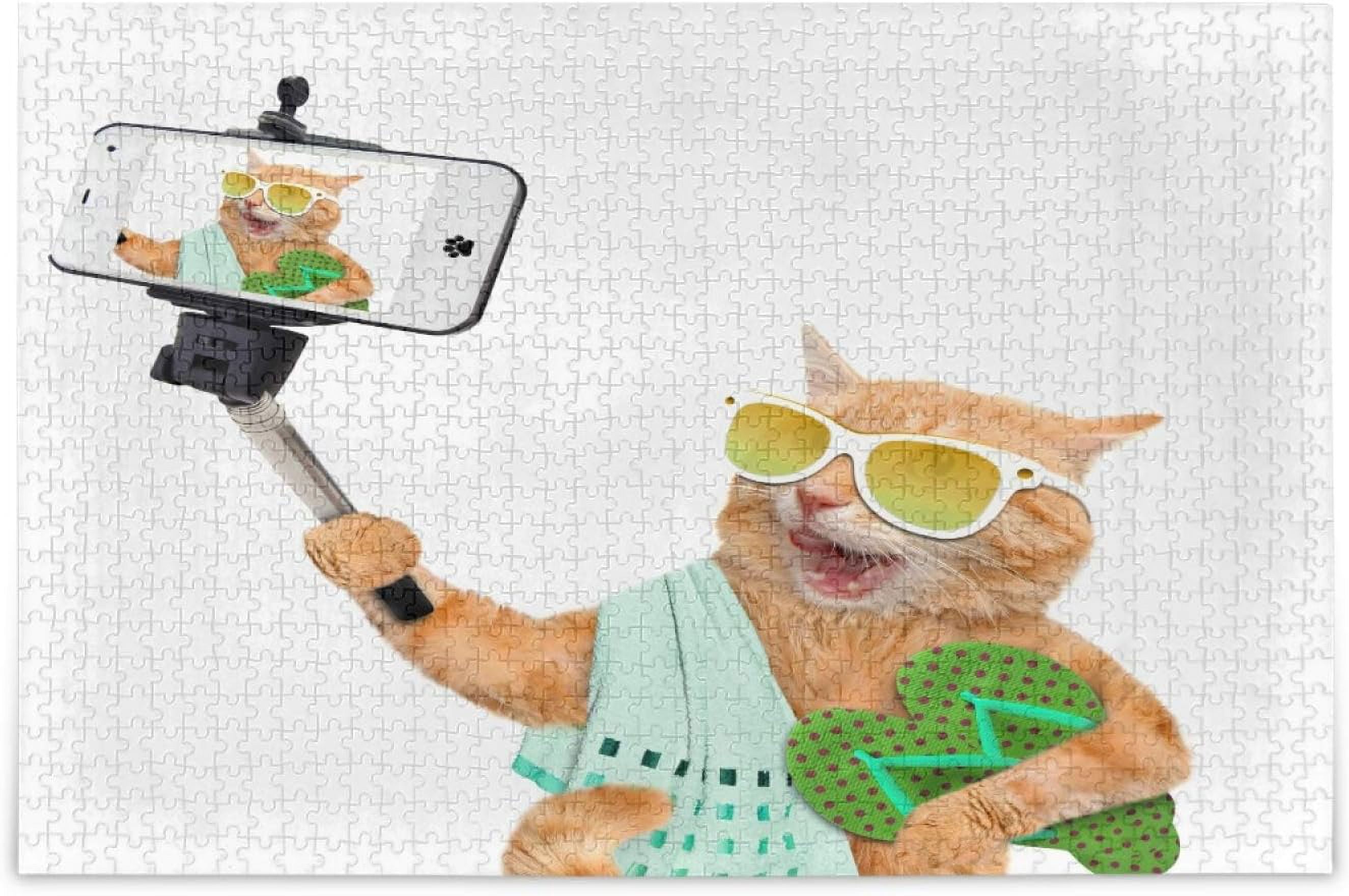 Funny Summer Cat Puzzle for Adults 500 Piece Puzzles Game DIY Toys ...