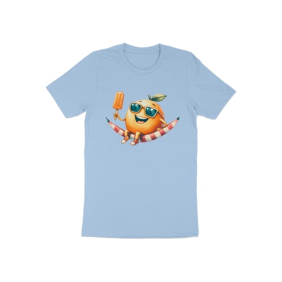 Funny Summer Orange Fruit Ice Cream Foodie Travel Beach Gift T-Shirt Fruit Lover Vacation Birthday Present Men Women Tshirt
