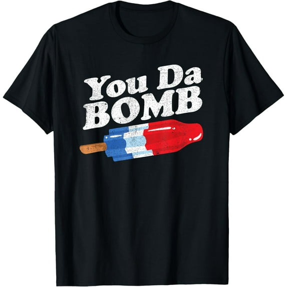 Funny Summer Popsicle Pop Retro You Da Bomb 80's Gift T-Shirt