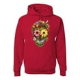 thumbnail image 1 of Funny Sun Flower Grass Nature Skull Fashion Graphic Hoodie Sweatshirt, Red, 3XL, 1 of 1
