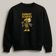 thumbnail image 1 of Funny Sunday Scaries Football Quote Sweatshirt with Game Day Humor Graphic Print, up to size 5XL, 1 of 2