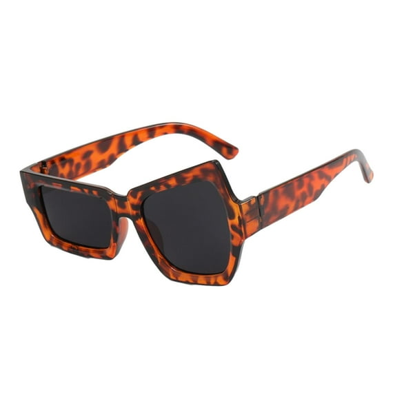 Funny Sunglasses Lightweight Sun Glasses Stylish for Travel Shopping Outdoor leopard gray