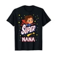 thumbnail image 1 of Funny Super Nana Superhero T-Shirt for Mother's Day Gift with Cartoon Design and Stars, 1 of 5