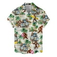 thumbnail image 1 of Funny Surfing Bigfoot Hawaiian Shirt For Men Summer Beach Big Foot Mens Hawaiian Shirts Short Sleeve Button Down Shirt Men, 1 of 7