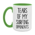 thumbnail image 1 of Funny Surfing Mug, Tears Of My Surfing Opponents, 11oz or 15oz White Ceramic Coffee Cup Gift for Surfing Lovers, 1 of 8