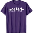 thumbnail image 1 of Funny Surfing Surfboard Lovers Surf Unisex T-Shirt for Men Women,Purple Color,Size YM, 1 of 5