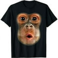 thumbnail image 1 of Funny Surprised Orangutan Face for Unisex Short Sleeve Graphic T-Shirt, 1 of 6