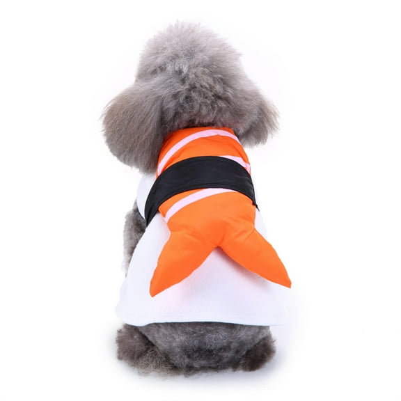 Funny Sushi Pets Costumes Clothes Salmon Sushi, Cute Dog and Cat Cosplay clothes, For Daily and Halloween Costumes, Fit for Small Doggy and Kitten-M
