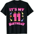 thumbnail image 1 of Funny Sweet Donut It's My 11th Birthday 11 Yr Old Gift Girls T-ShirtMen and women, Black T-shirt, size: Extra large, 1 of 4