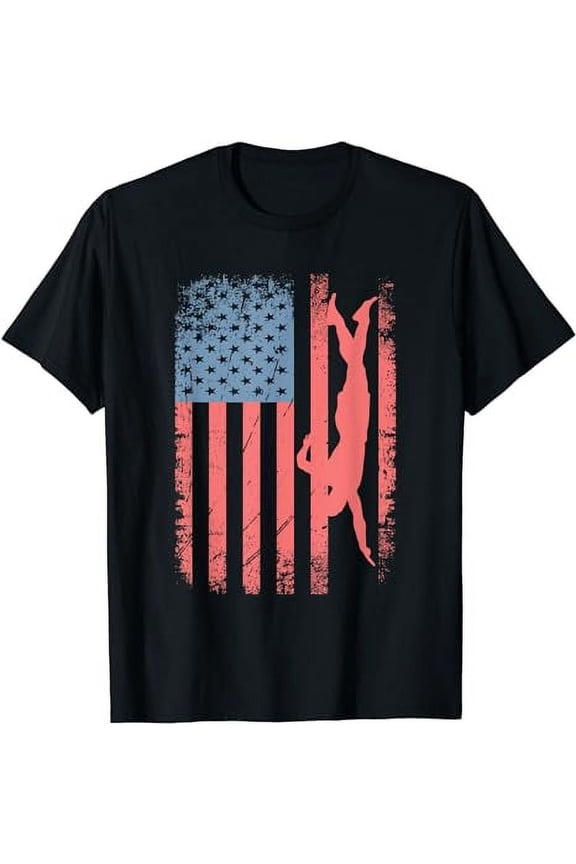 Funny Swim Team Swimming American Flag Team Sport Swimmers T-Shirt