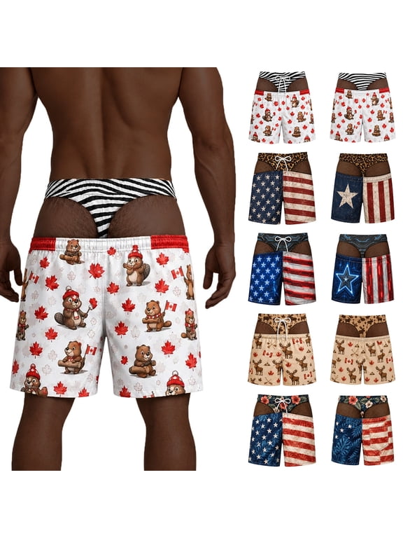 Funny Swim Trunks for Men Funny Swim Trunks for Men Cheek Swim Trunks Gag Beach Shorts Print Quick Dry Swimwear for Summer Pool Party