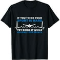 thumbnail image 1 of Funny Swimming Apparel for Swim Team Heartbeat Swimmer T-Shirt, 1 of 4