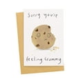 thumbnail image 1 of Funny Sympathy Card – "Sorry You're Feeling Crummy" Cookie Design – Blank Inside, Envelope Included – Perfect for Comforting Friends or Loved Ones, 1 of 2