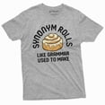 thumbnail image 1 of Funny Synonym Rolls Grammar T-shirt Humorous Foodie Food double meaning tee (X-Large Grey), 1 of 7