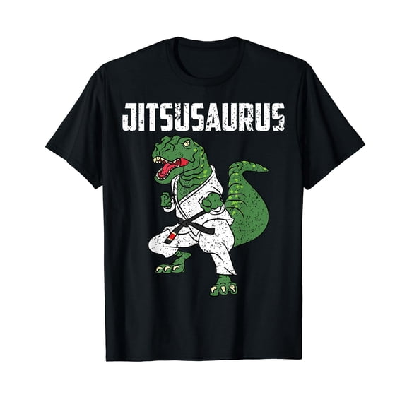 Funny T Rex Dinosaur Jiu Jitsu Gi Unisex Short Sleeve Graphic T-Shirt