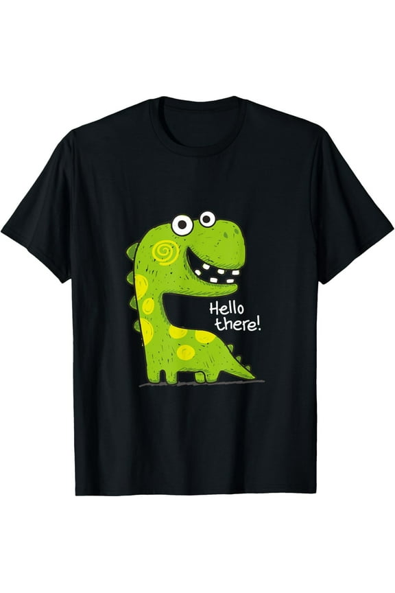 Funny T-Rex Dinosaur Shirt – Cute Green Dino Tee for Kids & Adults