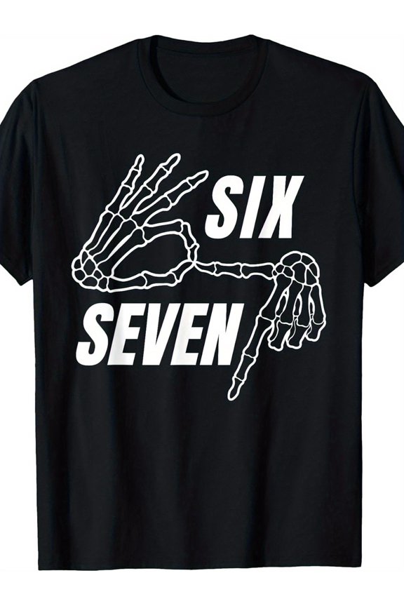 Funny T-Shirt Featuring a Meme with Skeleton Hands, Perfect for Sending a Message. Made from 100%, This Soft And Comfy Crew Neck Short-Sleeve Tee Makes an Ideal Gift for Loved Ones