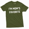 thumbnail image 1 of Funny T-Shirt I Am Mom'S Favorite Shirt Gift For Son Daughter Family Gift Tee Printed Shirt (Small Military Green), 1 of 6