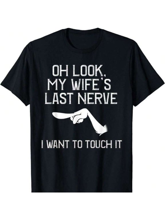 Funny T-Shirt For Men, Sarcastic Meme, Mans Prize, Marriage Gift Unisex T-Shirt Men's Summer Round Neck Short Sleeved Casual Cotton Print A Surprise Gift For Family And Friends